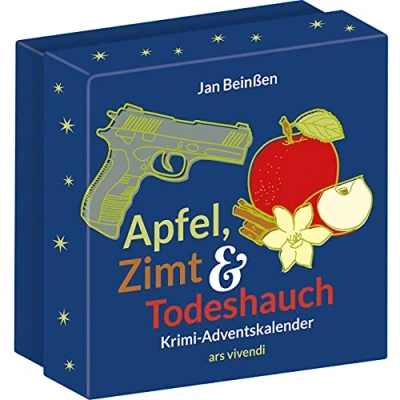 Abbildung von Apfel, Zimt und Todeshauch Krimiadventskalender: Spannende Krimigeschichte für die Adventszeit ein aufregender Fall mit 24 Karten zum Aufhängen.: Krimi Adventskalender Aufhängen