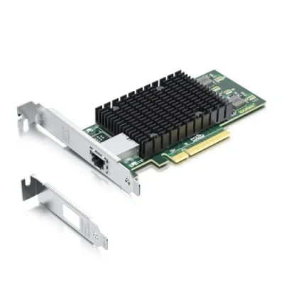 Abbildung von 10Gtek 10Gb PCI E NIC Netzwerkkarte, Single Copper RJ45 Port, mit Intel X540 BT1 Controller, Express Ethernet LAN Adapter Support Windows Server/Windows/Linux/ESX, Compare to T1