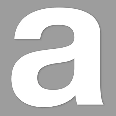 Abbildung von Buchstaben Aufkleber a in weiß I Höhe 10 cm selbstklebende Haus Nummer, Ziffer zum Aufkleben für Außen, Briefkasten, Tür wetterfest kfz_674_a