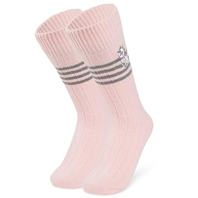 Abbildung von Disney Bettsocken für Damen Warme Stitch Baby Yoda Hausschuhe Socken Rutschfeste Einheitsgröße Frauen Geschenke (Rosa Marie)