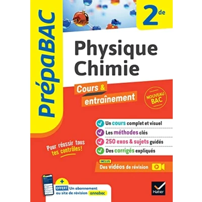 Abbildung von Prépabac Physique chimie 2de: cours, méthodes &amp; entraînement (programme de Seconde)