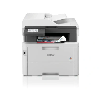 Abbildung von Brother MFC L3760CDW Kompaktes 4 in 1 Farb LED Multifunktionsgerät mit WLAN/LAN, ADF und Duplexdruck