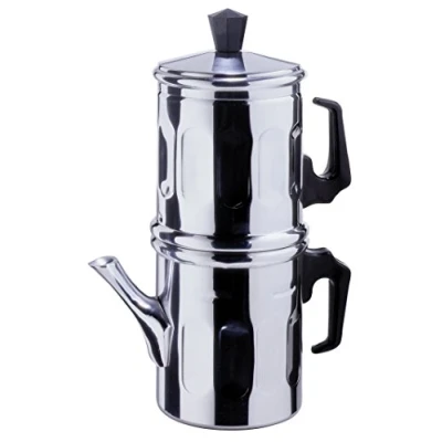 Abbildung von Ilsa Napoletana Kaffemaschine, Aluminium, Silber, für 3 Tassen