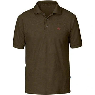 Abbildung von Fjällräven Herren T shirt Crowley Pique, Dark Olive, S, F81783 633