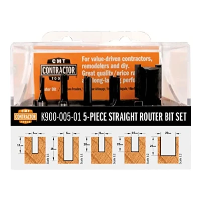 Abbildung von CMT ORANGE TOOLS K900 005 01 5 STK SATZ NUTFRÄSER HW Z2 S=8 D=4/6/8/10/20 RE