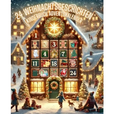 Abbildung von 24 Weihnachtsgeschichten: Das Kinderbuch Adventskalender mit spannenden Abenteuern Weihnachtsbuch zum vorlesen für Kinder vielen Bildern