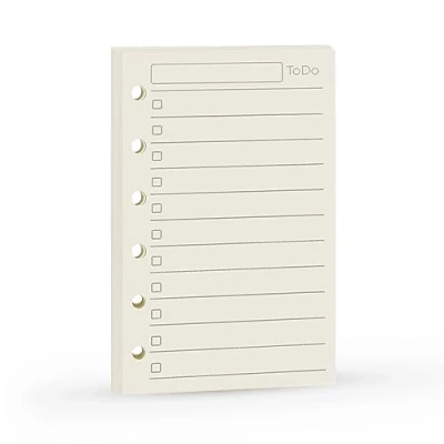 Abbildung von Harphia Planner Refill, Pocket Notebook, A7 4.84 x 3.23&#039;&#039;, 100 GSM Paper 45 Sheets (90 Pages) per Pack, Productive Inserts, Simple Design, (A7 Todo List)