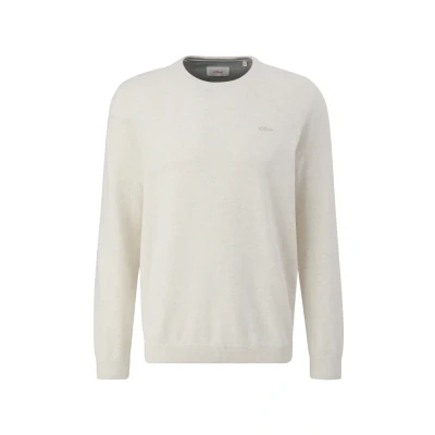 Abbildung von s.Oliver Strickpullover, Herren, Größe: XXL, Wollweiß