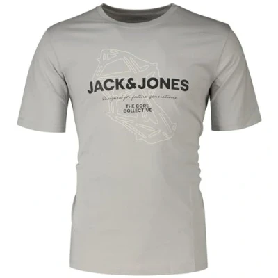 Abbildung von JACK&amp;JONES Herren JCOTEXT Cotton Tee SS Crew Neck FST T Shirt, High Rise, M