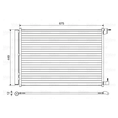 Abbildung von VALEO 814468 Klimakondensator mit Trockner Aluminium 449 MERCEDES BENZ: E Class Coupe