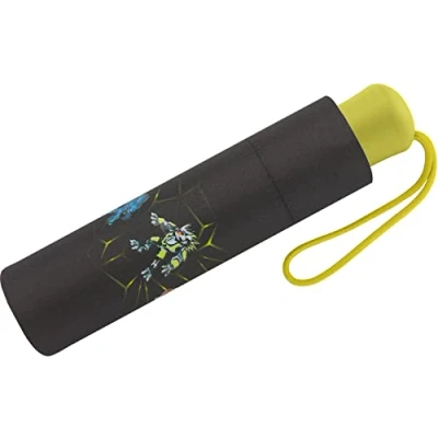 Abbildung von Scout Kinder Taschenschirm mit reflektierendem Streifen Dark Beast, 90 cm