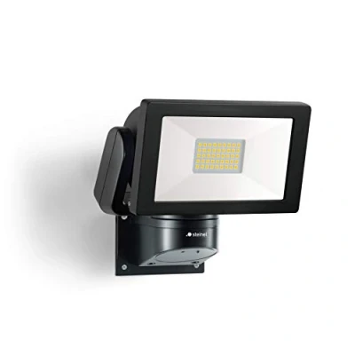 Abbildung von Steinel LED Strahler LS 300 schwarz, 29,5 W Flutlicht, 2704 lm Helligkeit, schwenkbar, neutralweiß (4000 K), IP44, 1 Stück (1er Pack)