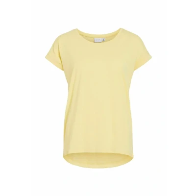 Abbildung von VILA Vidreamers NEW PURE Tshirt basic, Damen, Größe: XS, Pale banana
