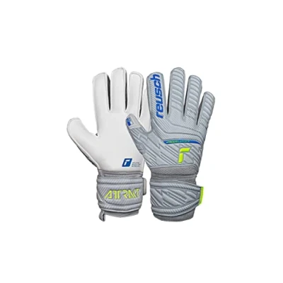 Abbildung von Reusch Herren Attrakt Finger Support Unisex Torwarthandschuhe mit Außennaht Schnitt und Grip Belag, Geeignet für Alle Spielfeldoberflächen Fußballhandschuhe Fingerschutz Erwachsene, 9