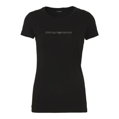 Abbildung von Emporio Armani Damen Iconic Cotton T Shirt, S, Schwarz
