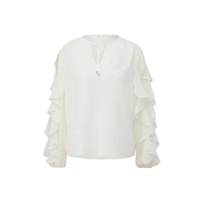 Abbildung von s.Oliver Black Label MIT RÜSCHENÄRMELN Bluse, Damen, Größe: 36, Creme
