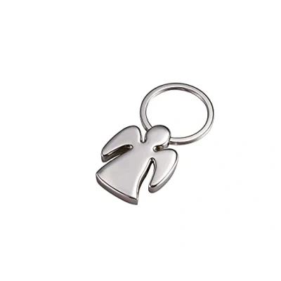 Abbildung von Wedo 2053419 Schlüsselanhänger Celia (aus Zinklegierung, glänzend verchromt, 4 cm) silber