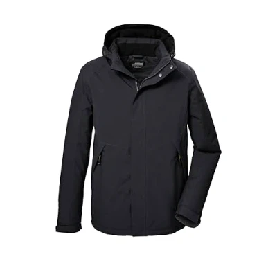 Abbildung von killtec Herren Funktionsjacke/Outdoorjacke mit abzippbarer Kapuze KOW 4 MN JCKT, dunkelanthra, M, 41843 000