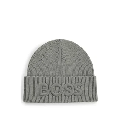 Abbildung von BOSS AFOX Unisex Mütze, Größe: One Size, Open grey