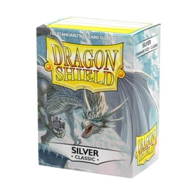 Abbildung von Dragon Shield Sleeves SILVE Standard Size Deck Protectors (100 ct) Arcane Tinmen, Silver