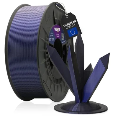 Abbildung von WINKLE PLA HD Interferenz Filament 1.75mm Galaxie Blau, 1kg Spule, 3D Drucker Kompatibel mit FDM Druckern, Druckmaterialien, Maßgenauigkeit +/ 0.05mm, Leicht zu Bedrucken
