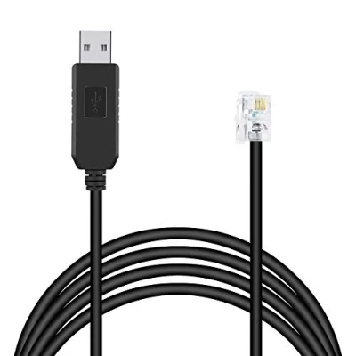 Abbildung von Suamdoen Meade 505 Teleskop auf PC Steuerkabel CP2102 RS232 RJ10 Serieller Adapter Konverter Stecker Autostar Audiostar Kabel Kompatibel für ETX127 ETX125 ETX 90 LXD75 LX80 LX90 (Länge: 50 0,0 m)