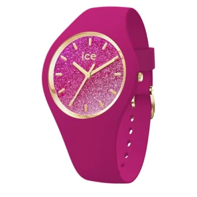 Abbildung von Ice WATCH Glitter Fuschia pink Rote Damenuhr mit Plastikarmband 022575 (Small +)