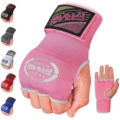 Abbildung von Farabi Sports Innenhandwickel für Kinder und Erwachsene innenhandschuhe Boxen Box Bandagen männer &amp; Frauen MMA Muay Thai Training boxbandagen (Pink, S/M)