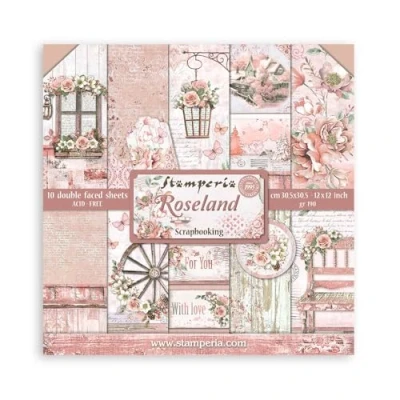 Abbildung von Scrapbooking Pad 10 sheets cm 30,5x30,5 (12&quot;x12&quot;) Roseland