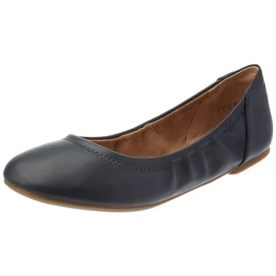 Abbildung von Amazon Essentials Damen Belice Ballerinas, Marineblau Kunstleder, 42 EU