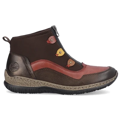 Abbildung von Rieker Schlupfboots, mit kontrastfarbenen Details