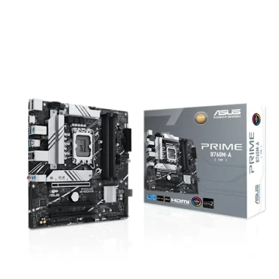 Abbildung von ASUS PRIME B760M A CSM Business Mainboard Sockel Intel LGA 1700 (Intel B760, mATX, DDR5 Speicher, 2x PCIe 4.0 M.2, Aura Sync)