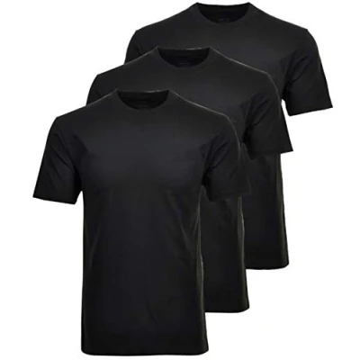 Abbildung von RAGMAN Herren T Shirt 3er Pack Rundhals, SCHWARZ, M