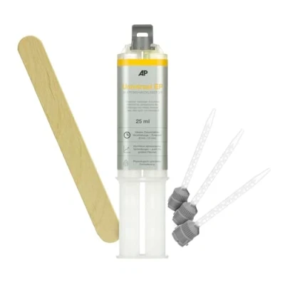 Abbildung von Universal EP Topfzeit: 8 min, 2K High Performance Epoxidharz Klebstoff, transparent, vielseitig anwendbar (Metall, Glas, Kunststoff, Holz, etc.) (25 ml)