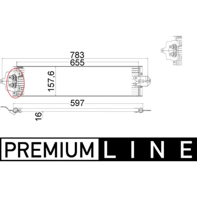 Abbildung von MAHLE ORIGINAL CLC 49 000P Ölkühler, Automatikgetriebe