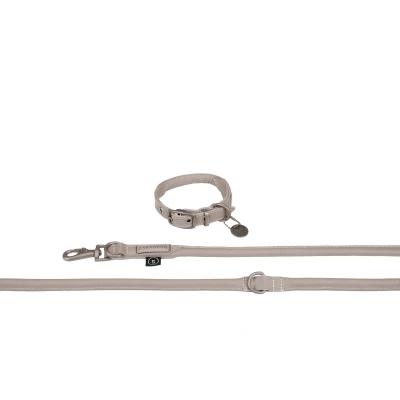 Abbildung von Eskadron Halsband und Leine Classic Sports Leather Velvet Taupe