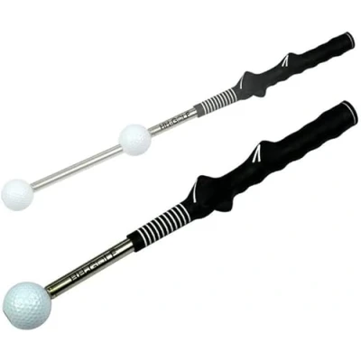 Abbildung von HH Golf Rhythm Click Sound Teleskop Warm Up Swing Trainer, Korrekturieren Gesturer Trainingshilfe für Tempo, Strength Practice Stick