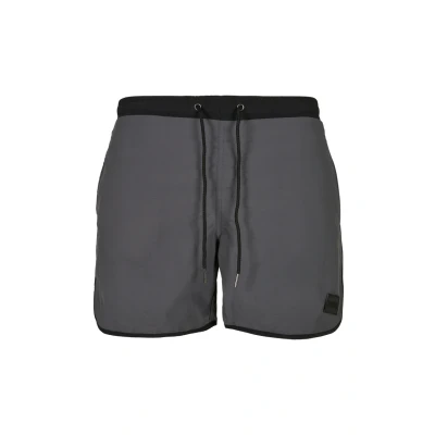 Abbildung von Urban Classics Retro Badeshorts, Herren, Größe: 3XL, Black darkshadow