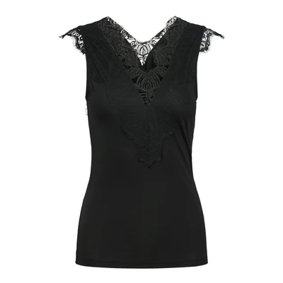 Abbildung von PIECES Damen PCILU SL TOP NOOS 17101014, Schwarz,XS