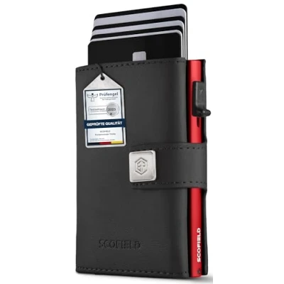 Abbildung von SF SCOFIELD Trinity Smart Wallet I Pop Up Kartenetui Herren ohne Münzfach 10 12 Karten Kreditkartenetui RFID Schutz Portemonnaie Credit Card Holder Geldbörse