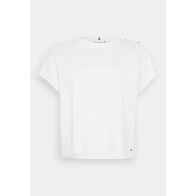 Abbildung von Tommy Hilfiger Curve Kurzarmshirt »CRV GOLD BUTTON SS TEE«, in großen Größen
