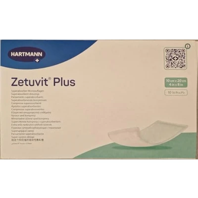 Abbildung von Zetuvit Plus extrastarke Saugkompr.steril 10x20 cm