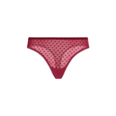 Abbildung von Lascana LSCN BY Thong String, Damen, Größe: 32/34, Dark berry