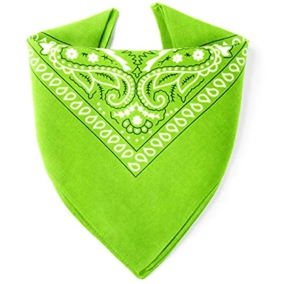Abbildung von ...KARL LOVEN Bandana 100% Baumwolle Premium Qualität für Damen Herren Halstuch Kopftuch original Paisley Muster Headwear Haar Schal Ansatz Handgelenk Kopf Biker