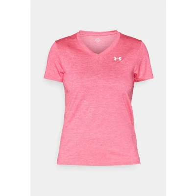Abbildung von Under Armour TECH Twist Sport Tshirt, Damen, Größe: Large, Super pink/white