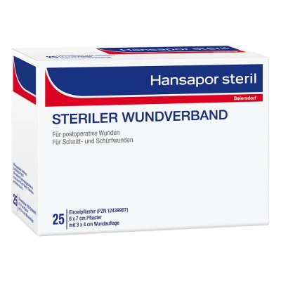 Abbildung von Hansapor steril Wundverband 6x7 cm