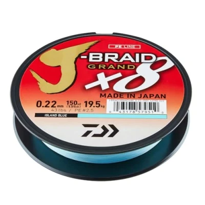 Abbildung von Daiwa J Braid Grand X8E 0.13mm 8,5kg 135m IB Geflochtene Schnur