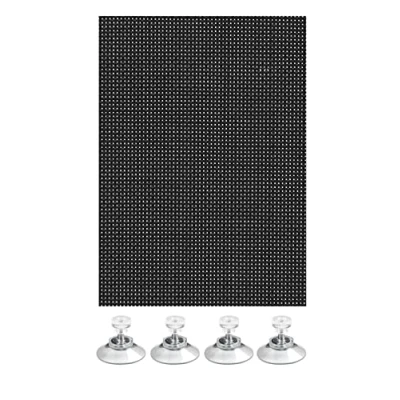 Abbildung von GARDINIA Sonnenschutz für Fenster (auch Dachfenster), Flexibler Auto, Lichtdurchlässig, Inkl. 6 Saugnäpfen, 60 x 120 cm, Schwarz