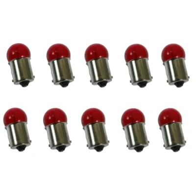 Abbildung von cyclingcolors Birne, BA15S, 12V, 5W, Rot, Packung mit 10