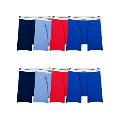 Abbildung von Fruit of the Loom Herren Lightweight Active Cotton Blend Underwear. Retroshorts, Boxershorts, 8er Pack, X Large